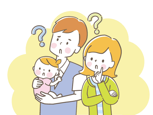 お悩み家族のイメージイラスト